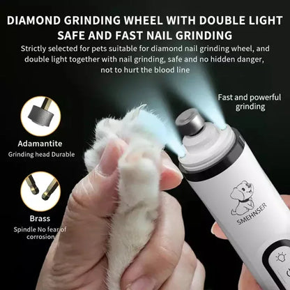 Electric Pet Nail Grinder with LED Light