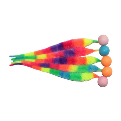 Colorful Bouncing Caterpillar Toy For Cats