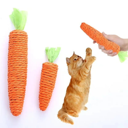 Carrot Chew Toy for Cats